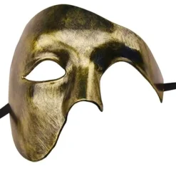 Mask för män Fantomen på Operan Maskeradmask Halvmask (Guld){yh}><noscript><img width=