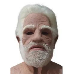 Mask Halloween Party Rekvisita Gammal Mans Ansiktsskydd Latexmask, läskig Gammal Person Mask Vuxen Maskeradkostym Mask> Masker