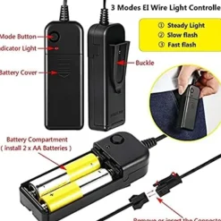 Mask LED Ljusmask Skräckmask för Helg Cosplay Kostym Maskerad, Karneval[mo]> Masker