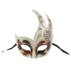 FMYSJ Maskera Venedig Flamma Form Herr Masker Maskeradmask för Män Venetianska Karnevalsmasker Venetiansk Mask Män (FMY) 21X17X4cm> Masker