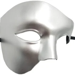 Maskerad mask vintage fantomen på operan enögd halv ansiktskostym> Masker