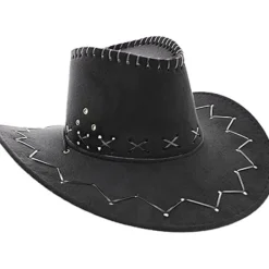 Maskerad Unisex Cowboy eller Cowgirl Hatt - Svart> Huvudbonader