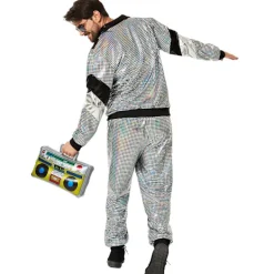 tectake Maskeraddräkt disco träningsoverall retro 80- och 90-tal herr XL><noscript><img width=