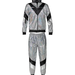 tectake Maskeraddräkt disco träningsoverall retro 80- och 90-tal herr XL><noscript><img width=