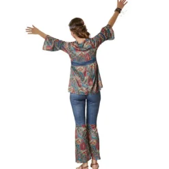 tectake Maskeraddräkt hippie girl harmony dam M> Dräkter