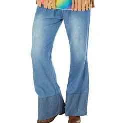 tectake Maskeraddräkt hippie regnbågsfärger 70-tal herr S><noscript><img width=