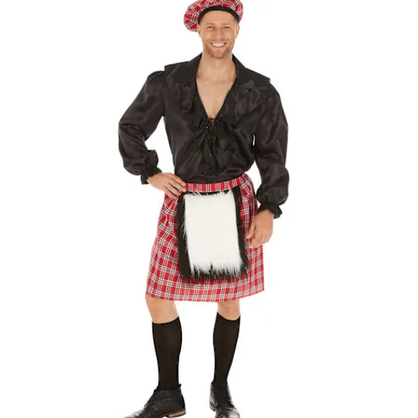 tectake Maskeraddräkt skotte i kilt L> Dräkter