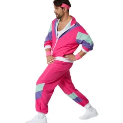 tectake Maskeraddräkt träningsoverall retro 80- och 90-tal herr XXL><noscript><img width=