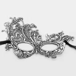 ATELA Maskeradmask - Venetiansk mask för kvinnor Pretty Elegant Lady Spets Maskerad Halloween Mardi Gras Party Guld+Silver+Svart><noscript><img width=