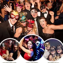 Maskeradmask för kvinnor, ögonmask för fest, bal, kostym, Mardi Gras, retromasker><noscript><img width=