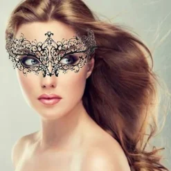 Maskeradmask för kvinnor, metall, venetiansk cosplay, maskeradbal, fest_Kvalitetsgåvor><noscript><img width=