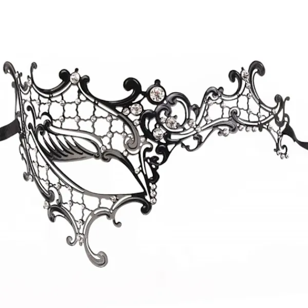 Maskeradmask för kvinnor Metall venetiansk cosplay maskeradmask> Masker