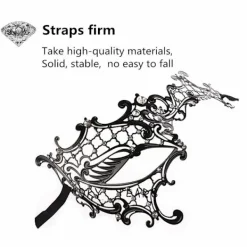 Maskeradmask för kvinnor Metall venetiansk cosplay maskeradmask> Masker