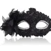 Maskeradmask för kvinnor, venetianska masker, jul, blommor> Masker