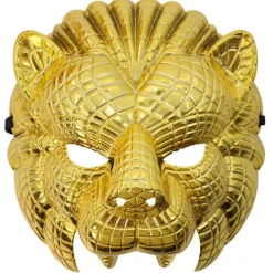LEIGELE Maskeradmask Guld Leopard/Lejon/Gris/Uggla Mask Party Mask Halloween Cosplay Mask Kvinnor Män Djurmask Balmask (LGL)> Masker