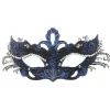 Maskeradmask, Karnevalsdekoration Venetiansk Mask Dam Blå Svart> Masker