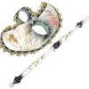 Maskeradmask på pinne Venetianskt mask för kvinnor balmasktillbehör maskeradmask för kvinnor cosplay festmask dammaskeradmask smink> Masker