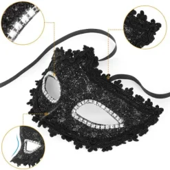 Maskeradmask Venetiansk mask Ansiktsmask Kvinnor Maskeradmasker för kvinnor Halloween, Maskerad, Kostymfestmasker> Masker