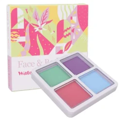 Matt Ljusäkta Vattenlöslig Ansikts- och Kroppsfärg 4 Färger Sminkpigment för Cosplay Högtid 40g> Smink