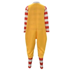 KOOLYOU McDonald Cosplay Kostym Ronald Maskeradfest Sutra Clown Karaktär Vuxen Halloweenfest Rolig Kostym Scenkläder Peruk M A3> Peruker
