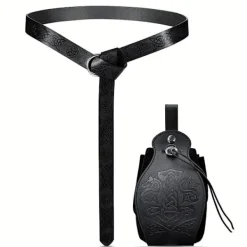 Holocky Medeltida Bälte i Vikingastil med Väska för Halloweenkostymer> Dräkter