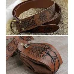 Holocky Medeltida Bälte i Vikingastil med Väska för Halloweenkostymer><noscript><img width=