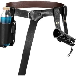 Medeltid Riddre Läderbälte Sjl Män Renässns Hlv xelkpp Hlsduk Spänne rmskydd Retro Mgisk Kork Potionflsk Svärdgrod Tillbehör><noscript><img width=