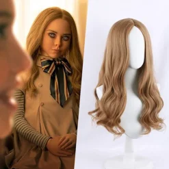 Megan Cosplay Peruk Kostym Peruker för kvinnor Flickor Halloween Party - 60cm> Peruker