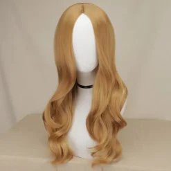 FMYSJ M3gan Heroine Cosplay Peruk AI-docka Robotar Megan Lång Vågig Lockig Syntetisk Hårfärg Peruker Halloweenfest Rollspel Kostymrekvisita (FMY)><noscript><img width=