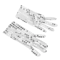 Michael Jackson Handskar Barn Performance Handskar Partyhandskar Klädtillbehör Juldräkt (Silver)><noscript><img width=