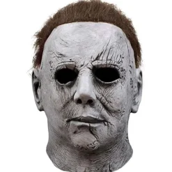 Michael Myers Halloween, skrämmande latexskräckmask för vuxna, perfekt för maskeradfester, påsk, halloween> Masker