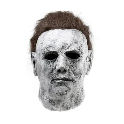 Michael Myers Kostym 2024 - , Cosplay, Halloween Jumpsuit, Horror Blodig Mördares Rekvisita, Karnevalspartykostym för Vuxna Män S> Masker