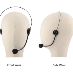 Mikrofon headset plast mikrofon rekvisita maskerad rekvisita - 3 stycken><noscript><img width=