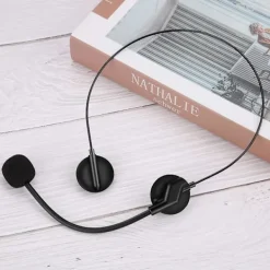 Mikrofon headset plast mikrofon rekvisita maskerad rekvisita - 3 stycken><noscript><img width=