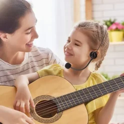 Mikrofon headset plast mikrofon rekvisita maskerad rekvisita - 3 stycken><noscript><img width=