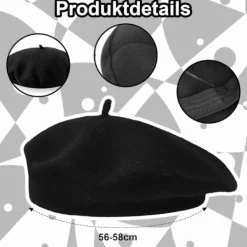 Mimdräkt Kvinnor Män, Pantomim Maskerad, Karneval Mimkonst Dräkt Svart Basker Röd Halsduk Svart och Vit Randiga Strumpor Handskar Hängslen><noscript><img width=