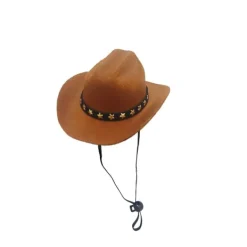 Mini Cowboyhatt för Katt och Hund> Huvudbonader