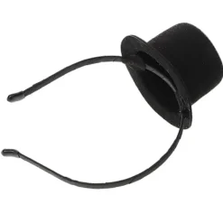 LEIGELE Mini Hög Hatt Hårband Kostymtillbehör För Bröllop Karneval Cosplay Party Vuxna Svart Unik Design 1 st (LGL) 20.00X15.00X9.00CM> Huvudbonader