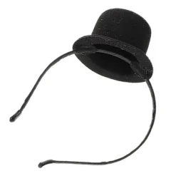 LEIGELE Mini Hög Hatt Hårband Kostymtillbehör För Bröllop Karneval Cosplay Party Vuxna Svart Unik Design 1 st (LGL) 20.00X15.00X9.00CM><noscript><img width=