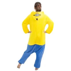 Minions Unisex Vuxen Onesie Kostym, Pyjamas Jumpsuit för Män & Kvinnor L><noscript><img width=