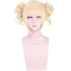 Mjölkblond cosplay peruk fest blond peruk peruk set dam peruk> Peruker