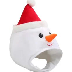 Mjuk, fluffig snögubbe-mössa för jul - Justerbar festlig huvudbonad för både män och kvinnor, perfekt för julfester, utklädning och vuxenhelger><noscript><img width=