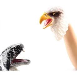 Mjuk Gummifågel Handdocka Realistisk Skallig Örn Huvud Öppen Rörlig Mun Lämplig för Kreativ Berättande Undervisning Tårta Topper Dekoration Halloween | Fyndiq> Huvudbonader