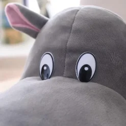 Mjuk Söt Plysch Djur Huvtröja Hatt Rolig Flodhäst Huvudbonad Plysch Huvudskydd Party><noscript><img width=