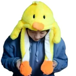 hhu Mjuk varm kaninmössa med LED-ljus, hoppande mössa - Perfe><noscript><img width=