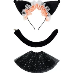 Mjukt Hårband Med Söt Kattdesign Håraccessoarer Fantastiska Huvudbonader För Vardagskläder Festtillbehör Eller Fotorekvisita_Billiga gåvor Apricot colored C | Fyndiq> Tillbehör