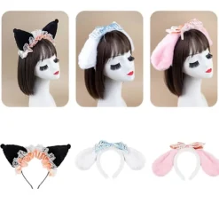 Mjukt Hårband Med Söt Kattdesign Håraccessoarer Fantastiska Huvudbonader För Vardagskläder Festtillbehör Eller Fotorekvisita_Billiga gåvor Apricot colored C | Fyndiq> Tillbehör