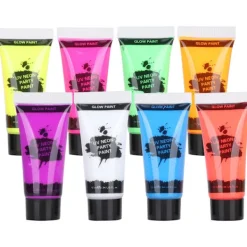 10ml Blacklight Fluorescerande Ansikts- och Kroppsfärgset UV-Reaktiv Makeup> Smink
