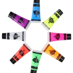 10ml Blacklight Fluorescerande Ansikts- och Kroppsfärgset UV-Reaktiv Makeup><noscript><img width=