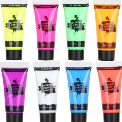 10ml Kroppsfärgset Svartljus Ansikts- och Kroppsfärg Smink Fluorescerande Kropps- och Ansiktsfärger><noscript><img width=